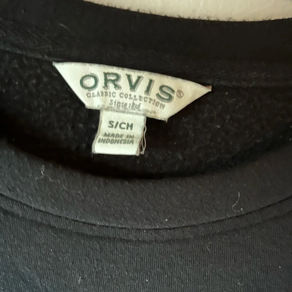 Orvis women’s small black soft cozy sweatshirt - Picture 5 of 5